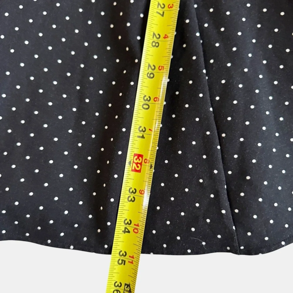 Kate Spade New York Larabee Dot Sz. XS 2 4 ponte Dress Black white Polka dot mod